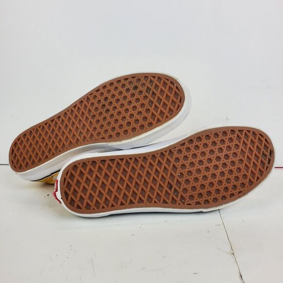 VANS Shoes Mens Size 7.5 Yellow White Suede Old Skool Skateboarding Sneaker - Picture 11 of 13